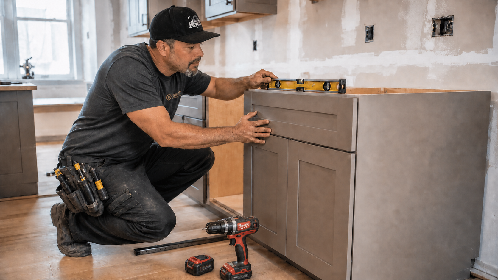 Kitchen cabinet installation