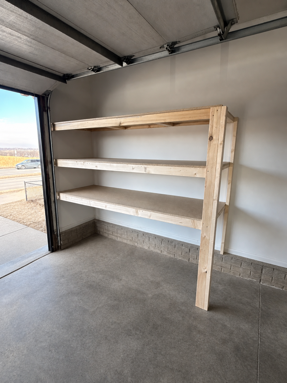 Custom garage shelving